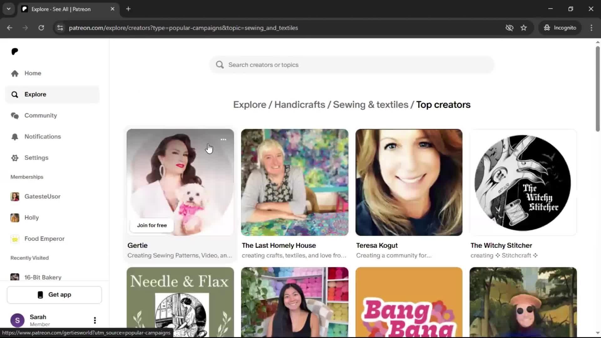 General browsing screenshot