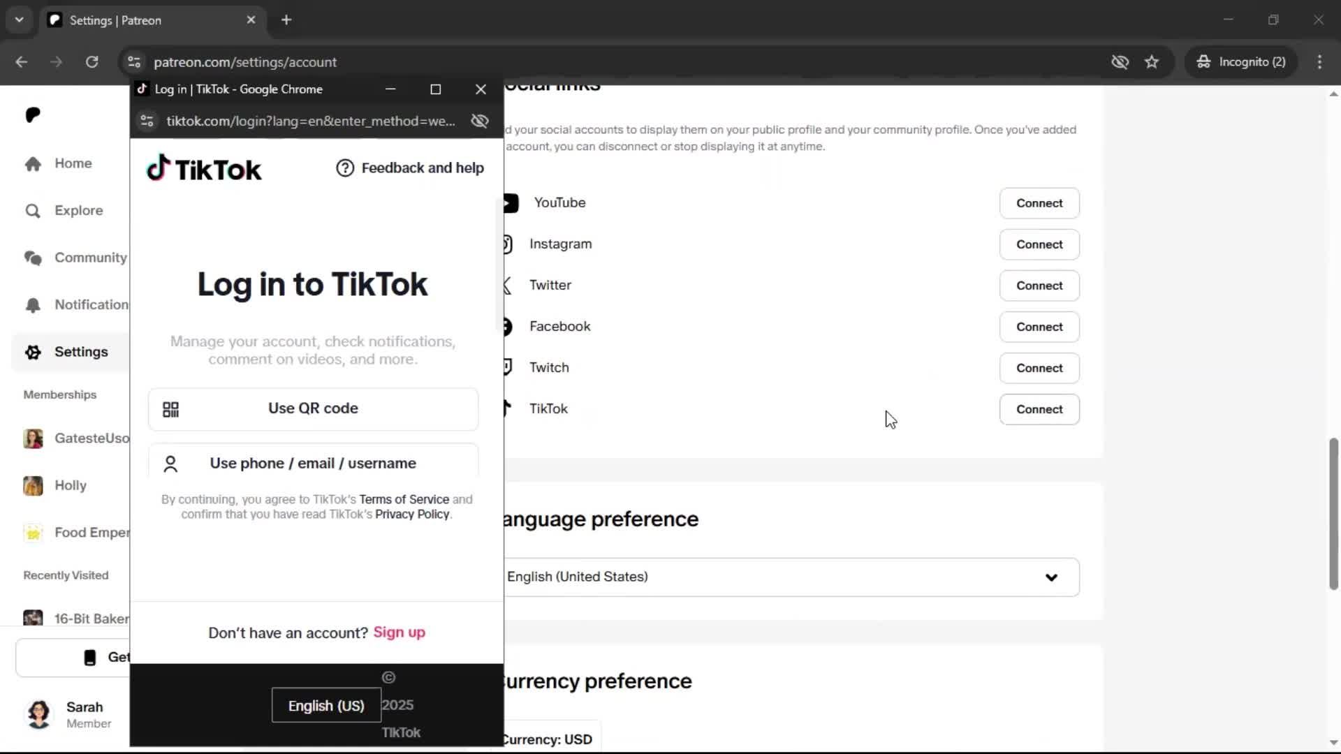 General browsing screenshot