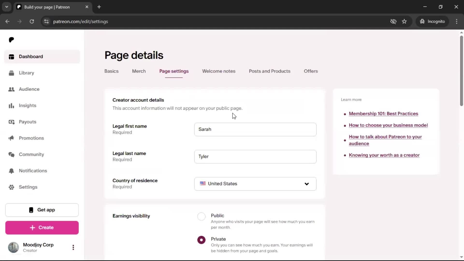 General browsing screenshot