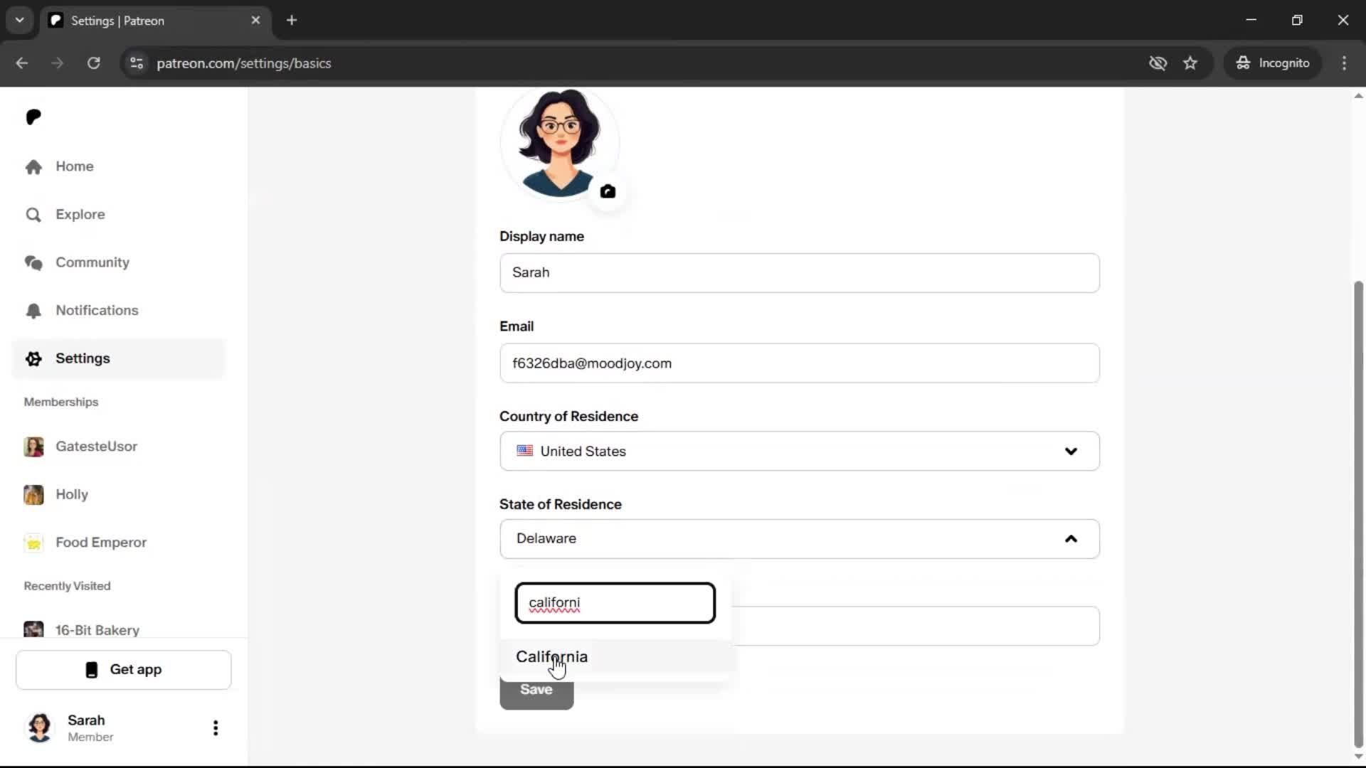 General browsing screenshot
