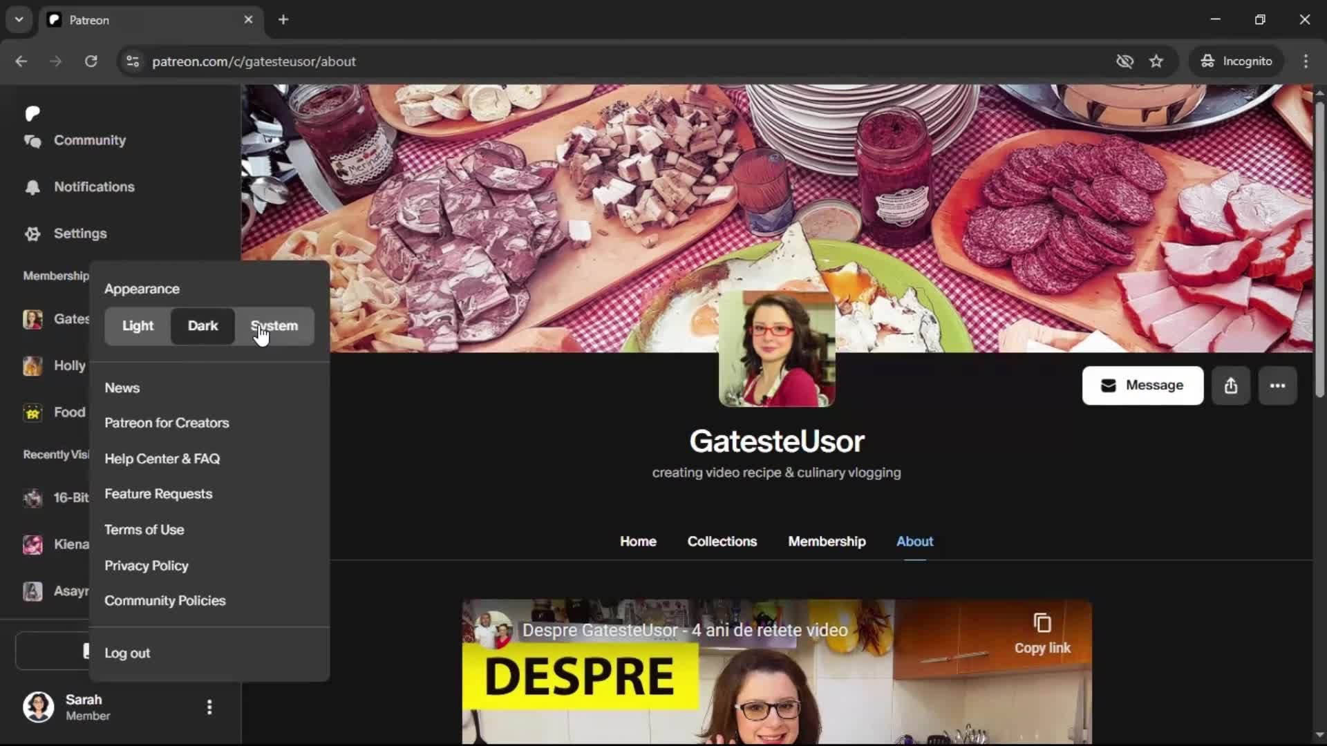 General browsing screenshot