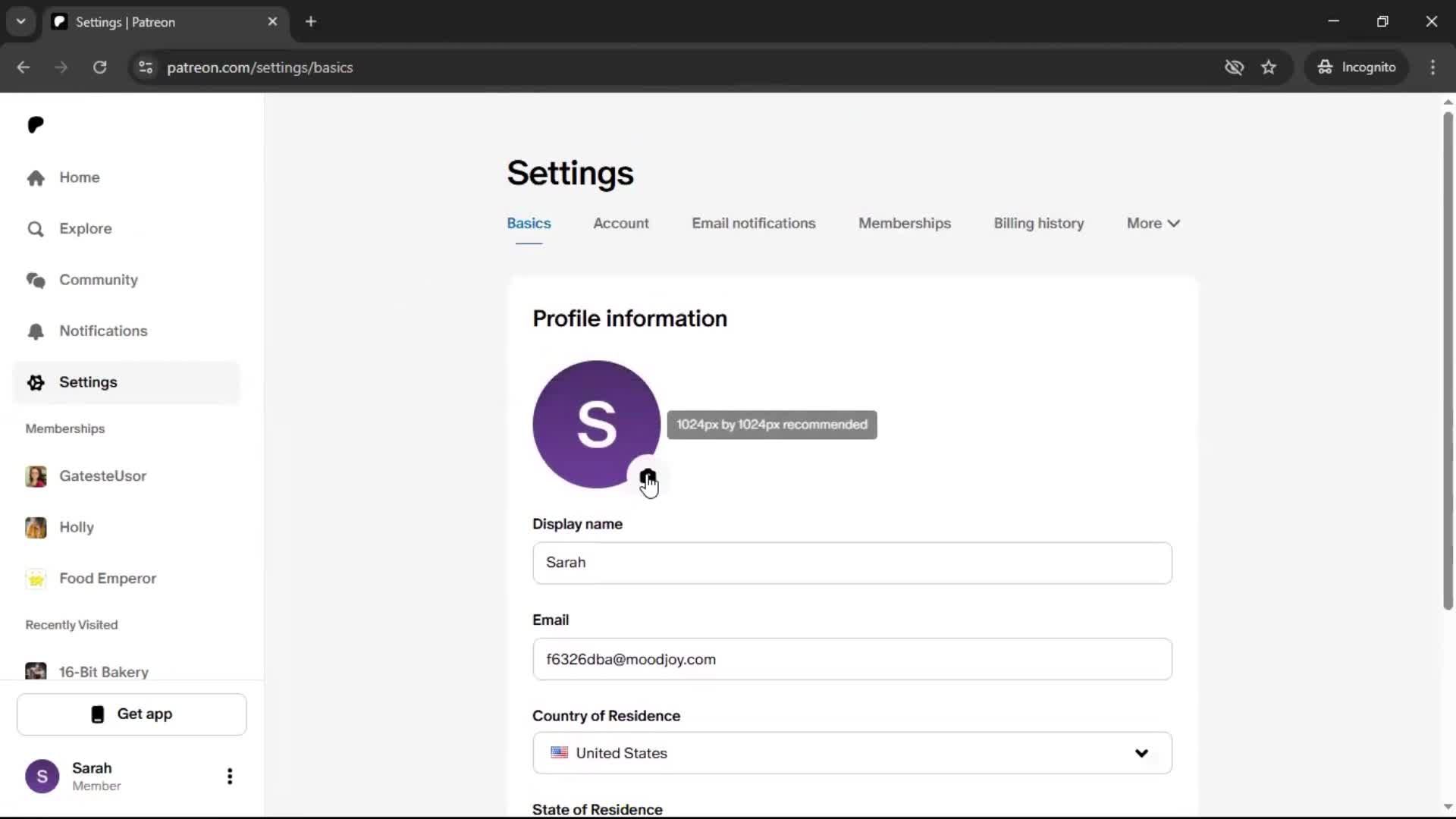 General browsing screenshot