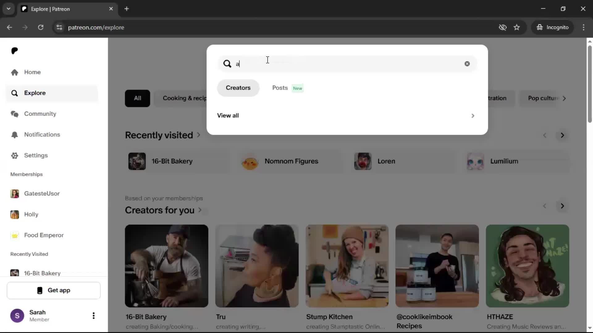 General browsing on Patreon video thumbnail