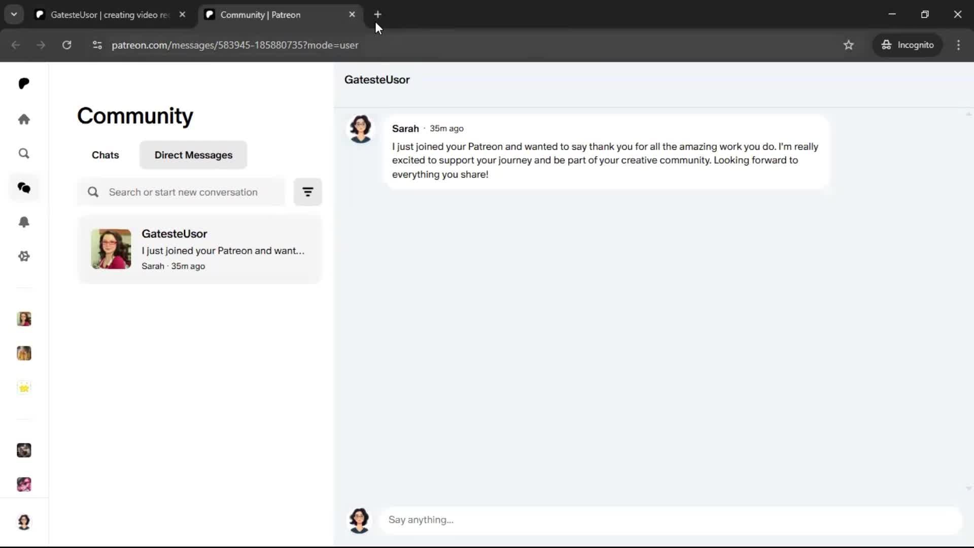 General browsing screenshot