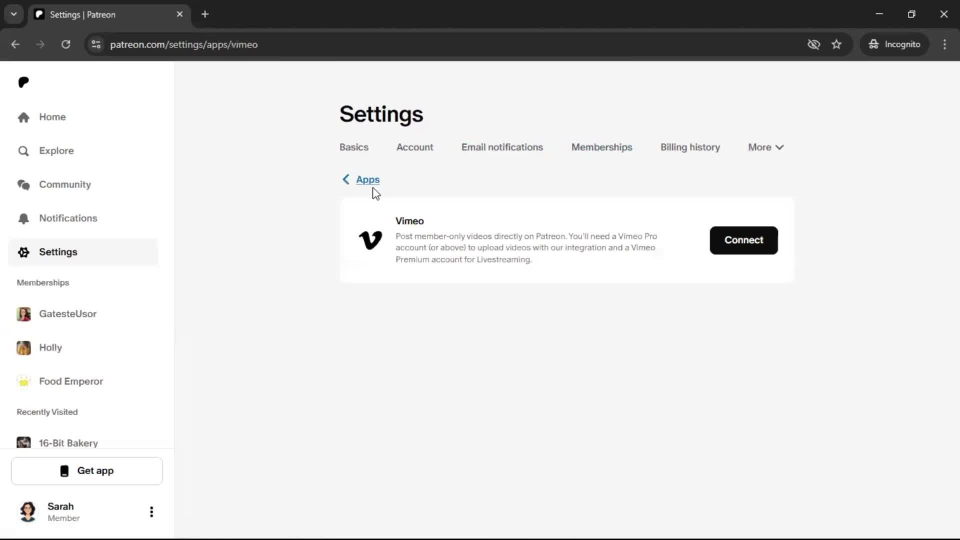 General browsing screenshot