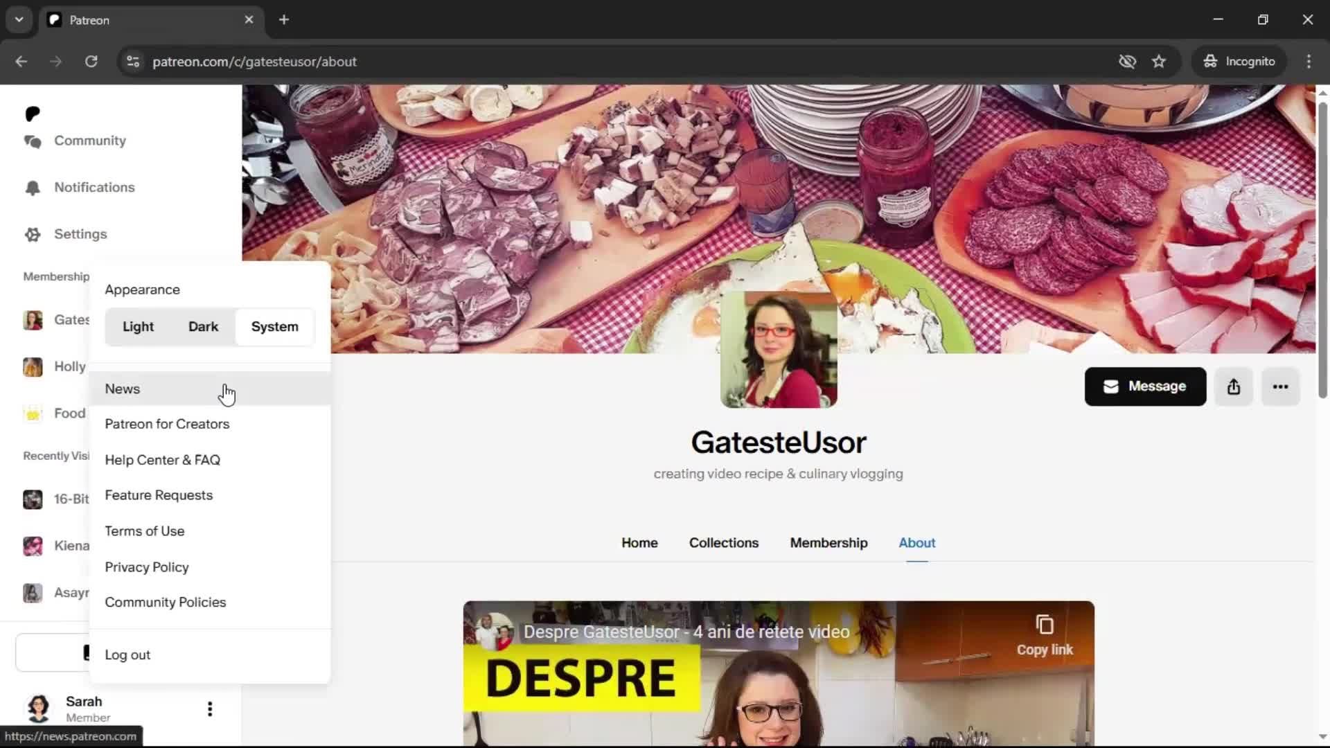 General browsing screenshot