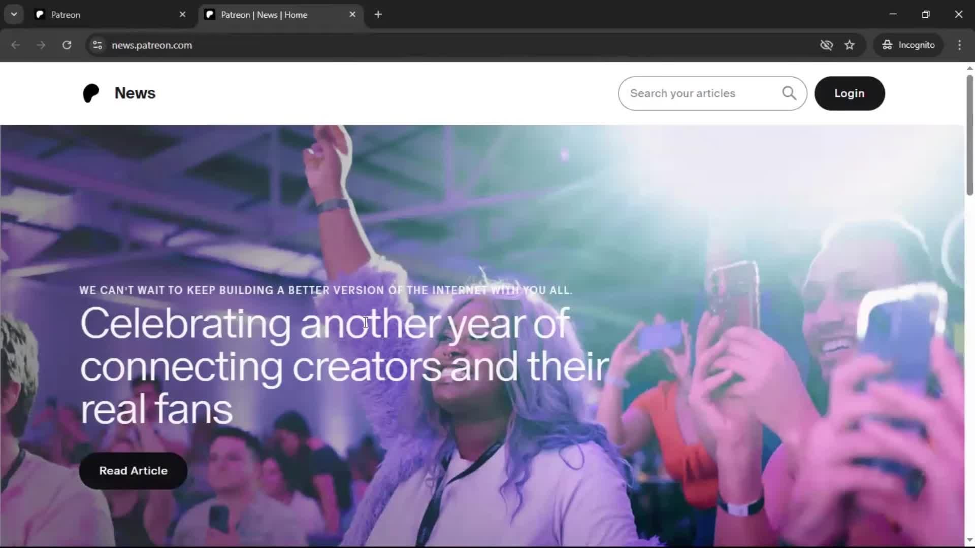 General browsing screenshot