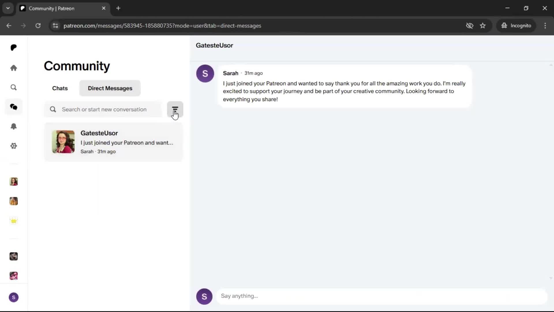 General browsing screenshot