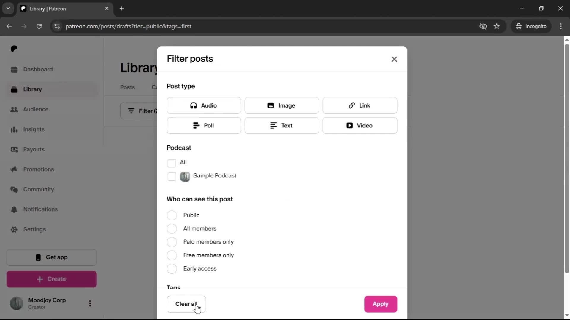General browsing screenshot