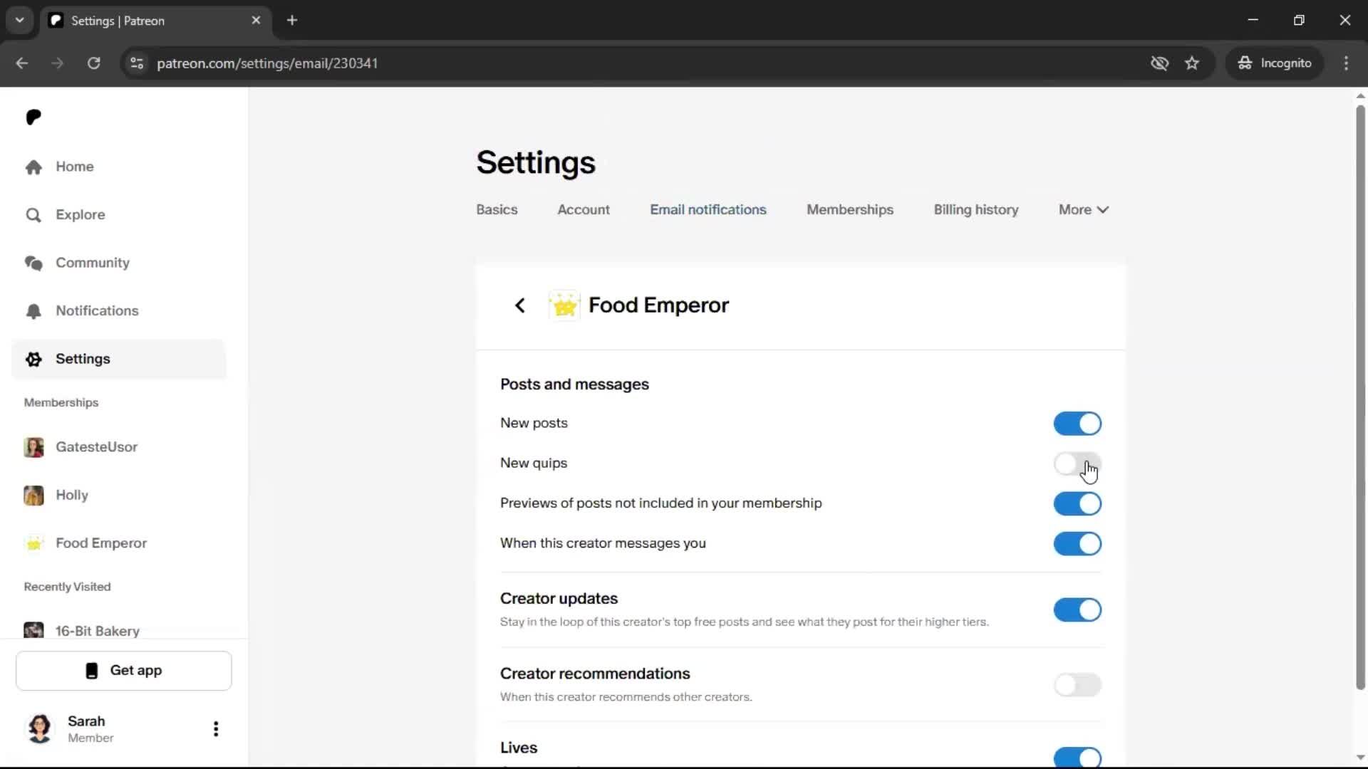 General browsing screenshot