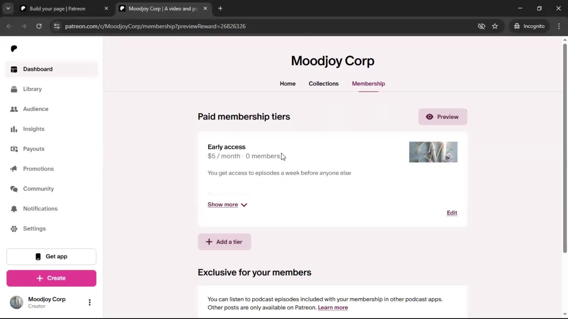 General browsing screenshot
