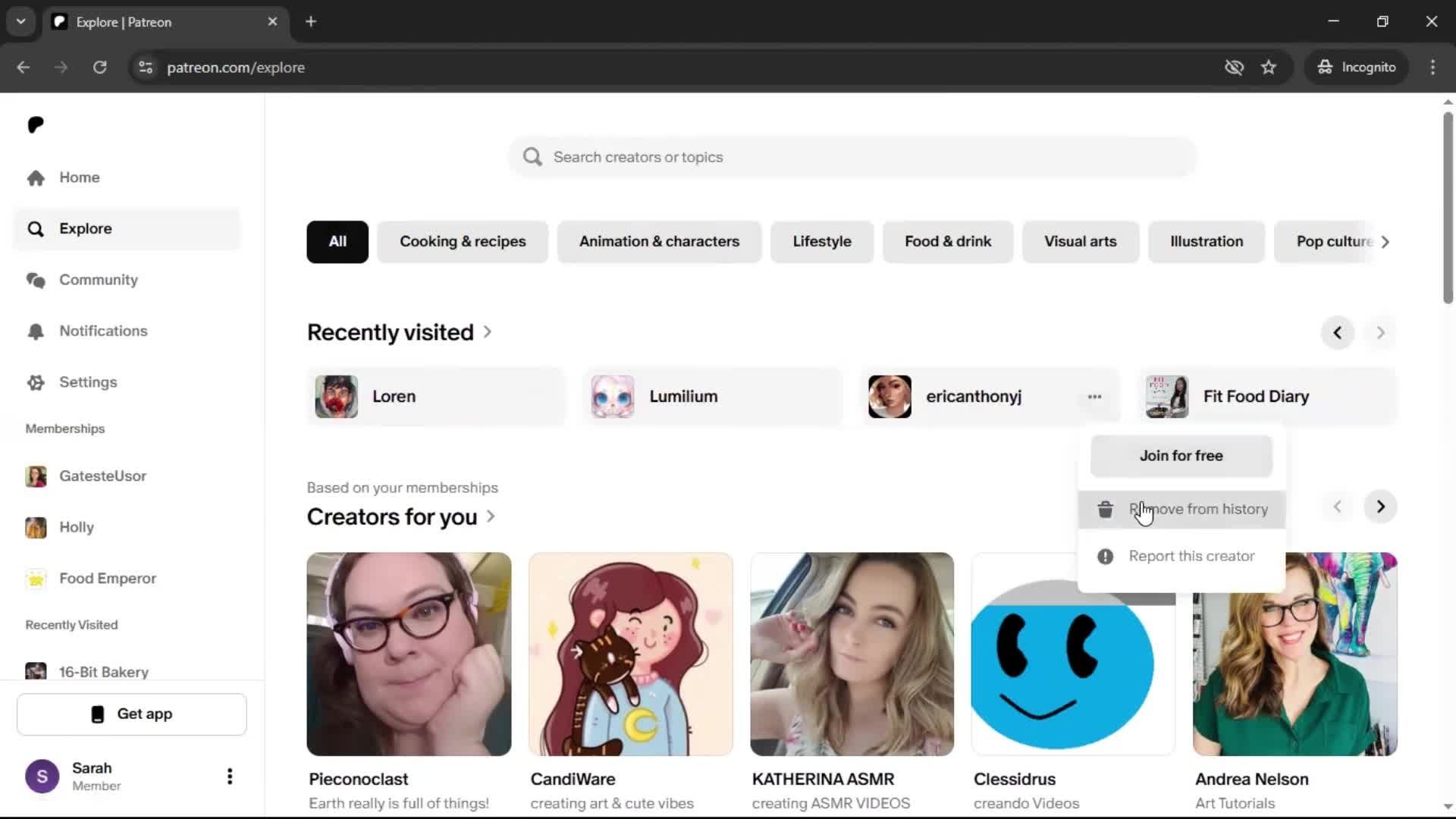 General browsing on Patreon video thumbnail