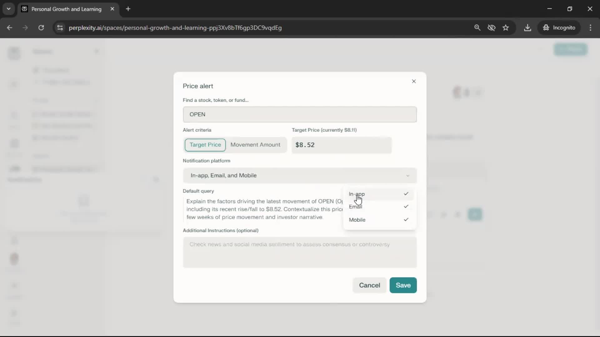 General browsing screenshot