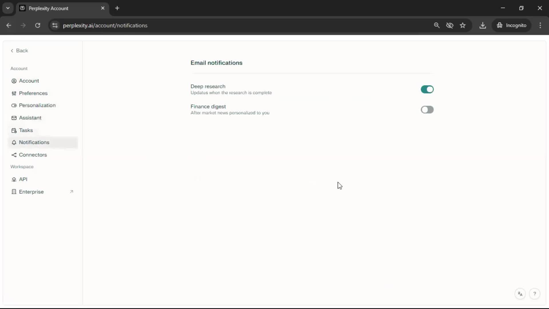 General browsing screenshot