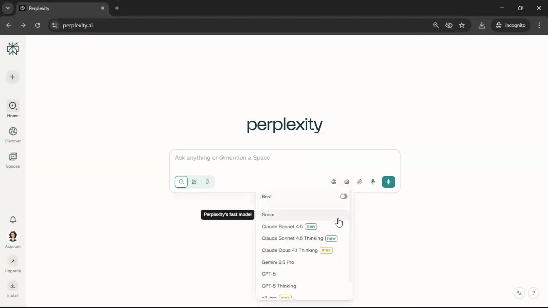 General browsing screenshot