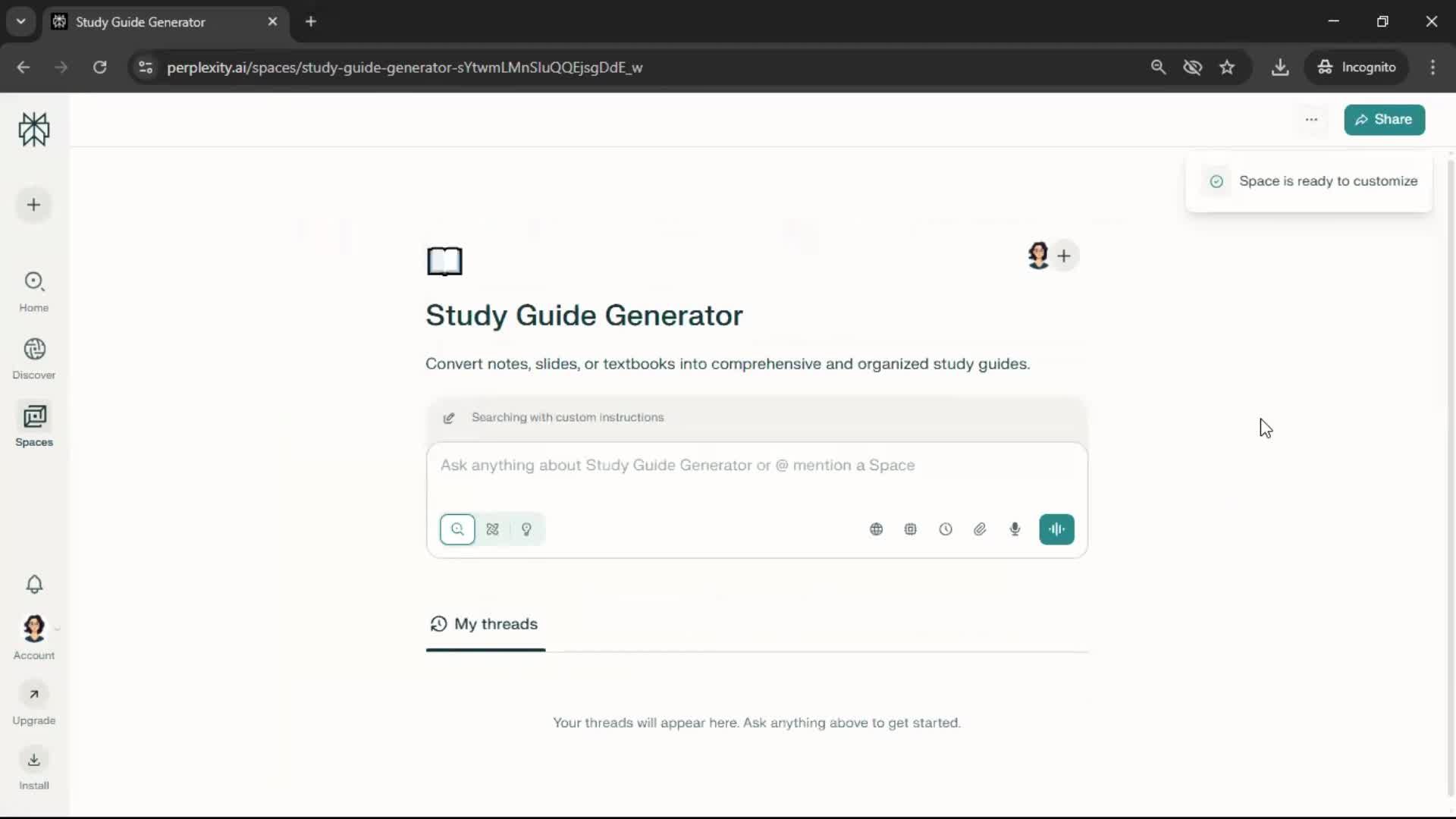 General browsing screenshot