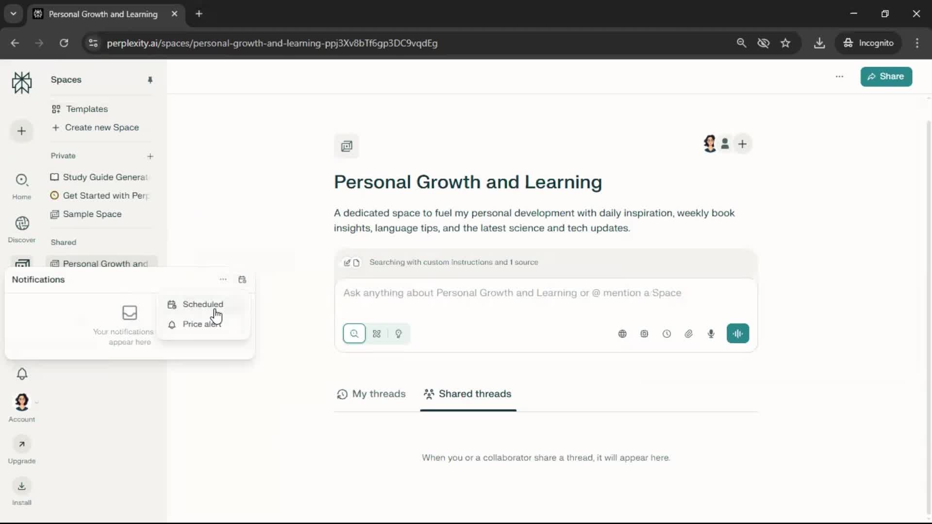 General browsing screenshot