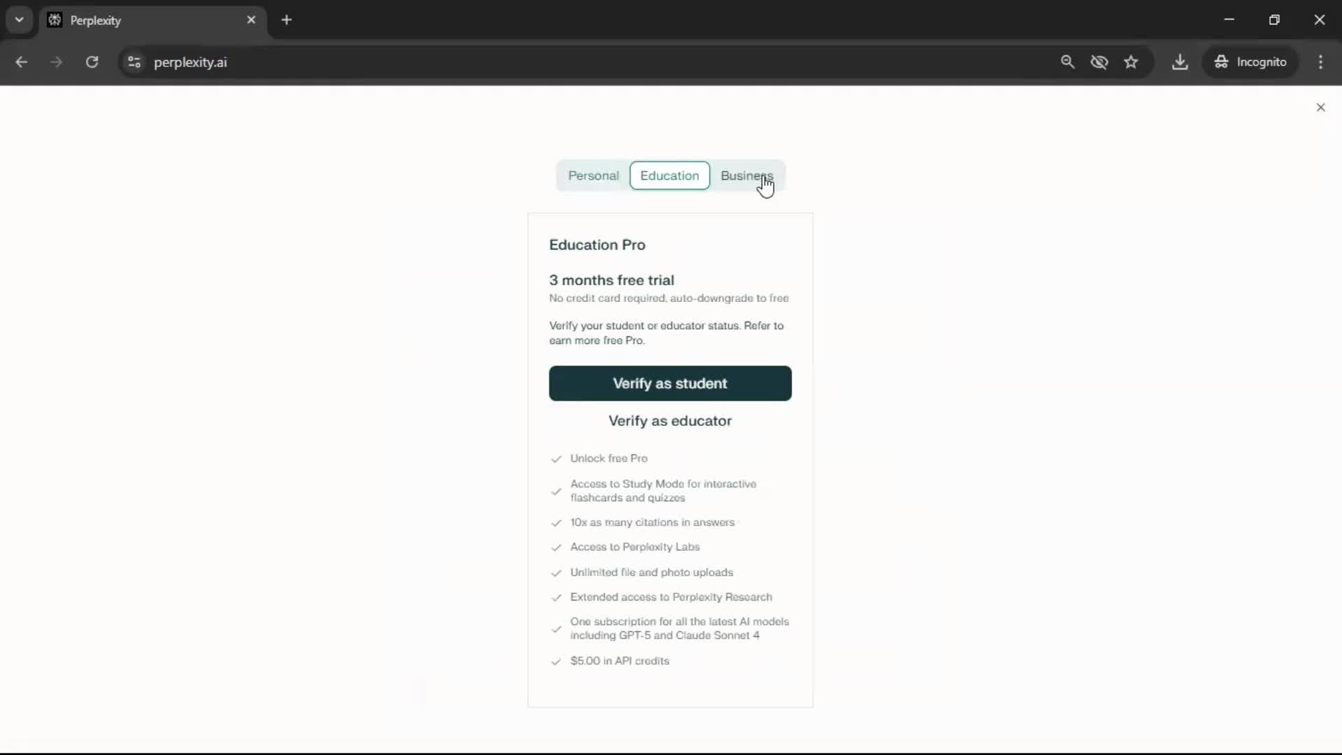 General browsing screenshot