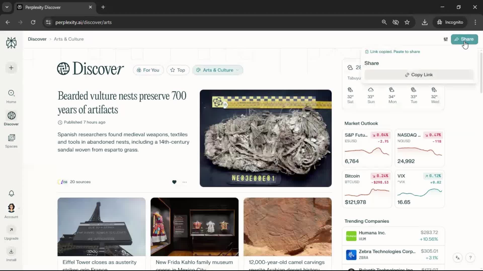 General browsing screenshot