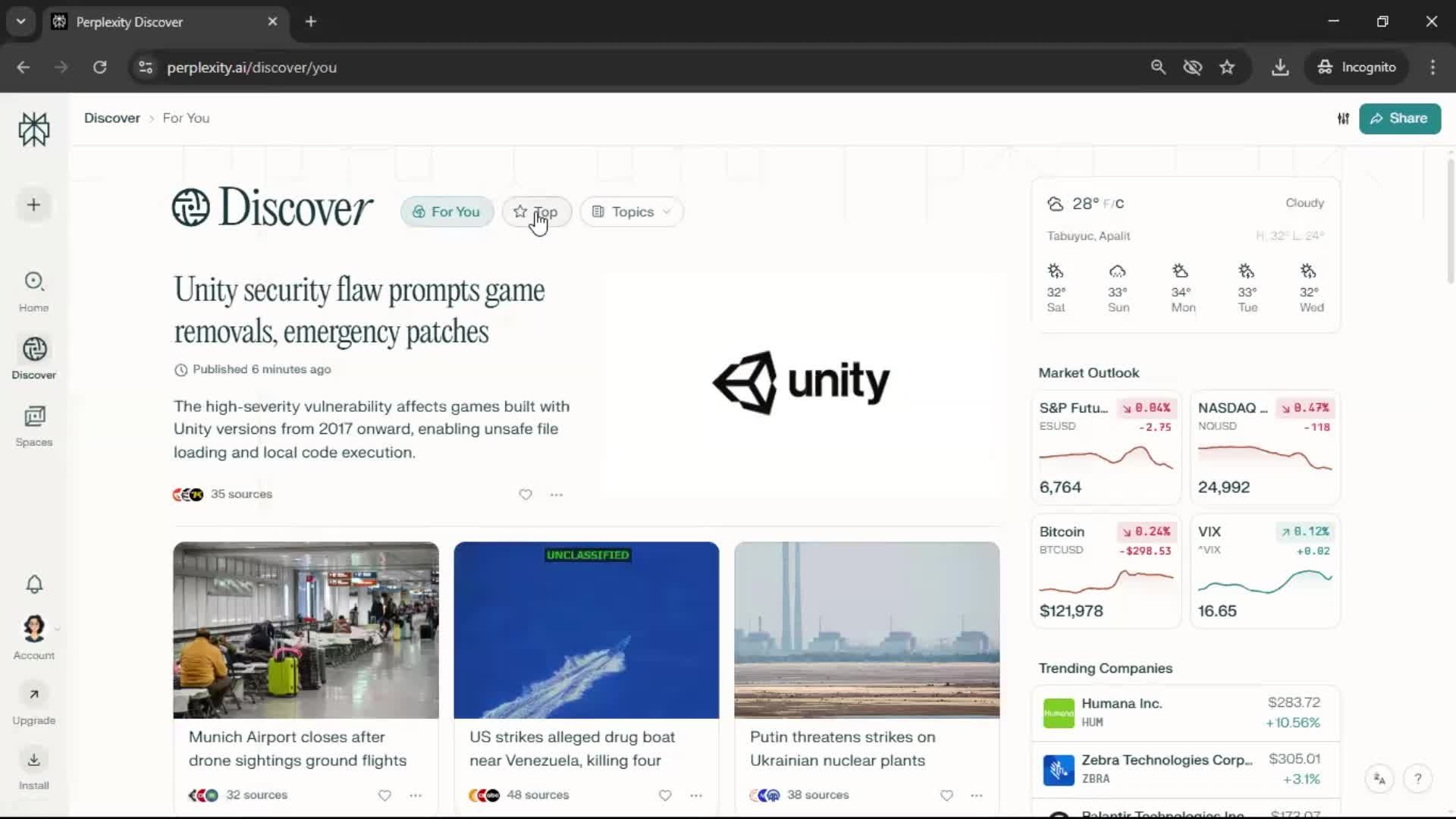 General browsing screenshot