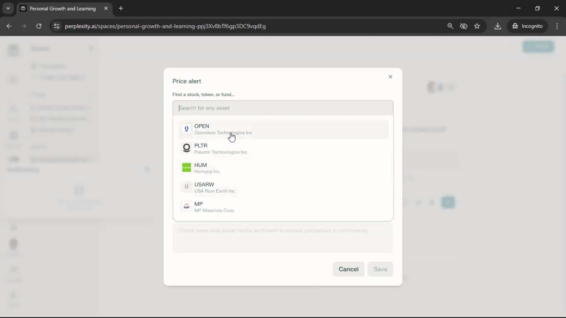 General browsing screenshot
