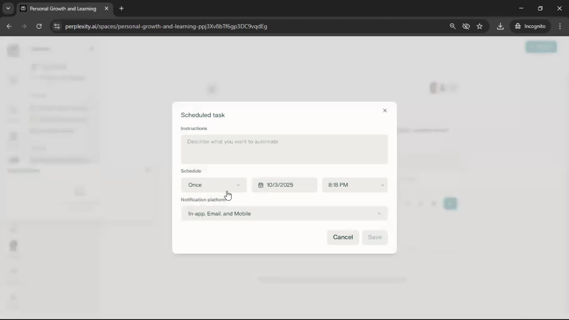 General browsing screenshot