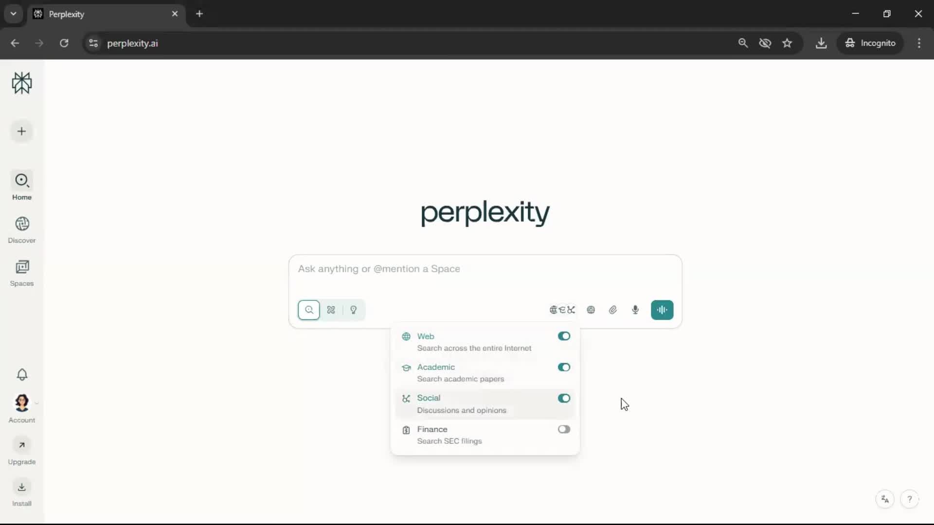 General browsing screenshot