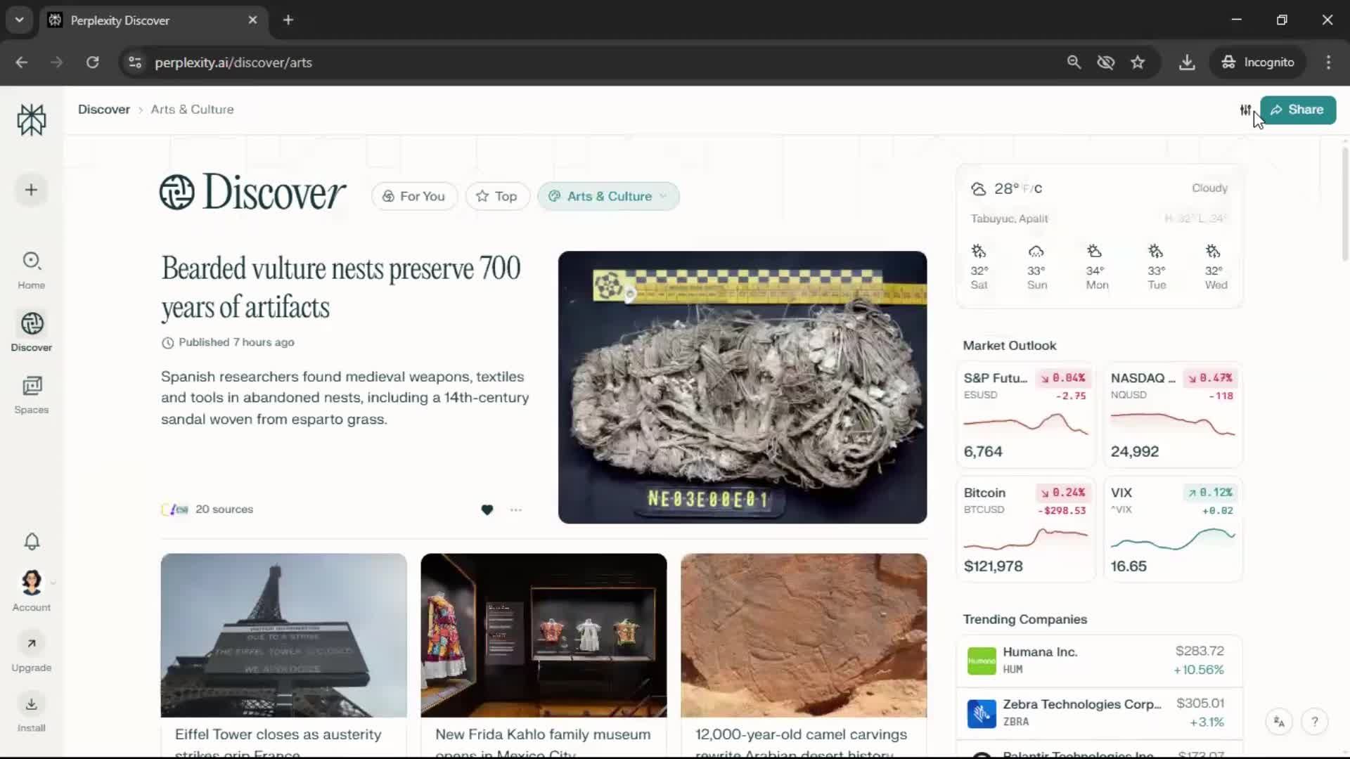 General browsing screenshot