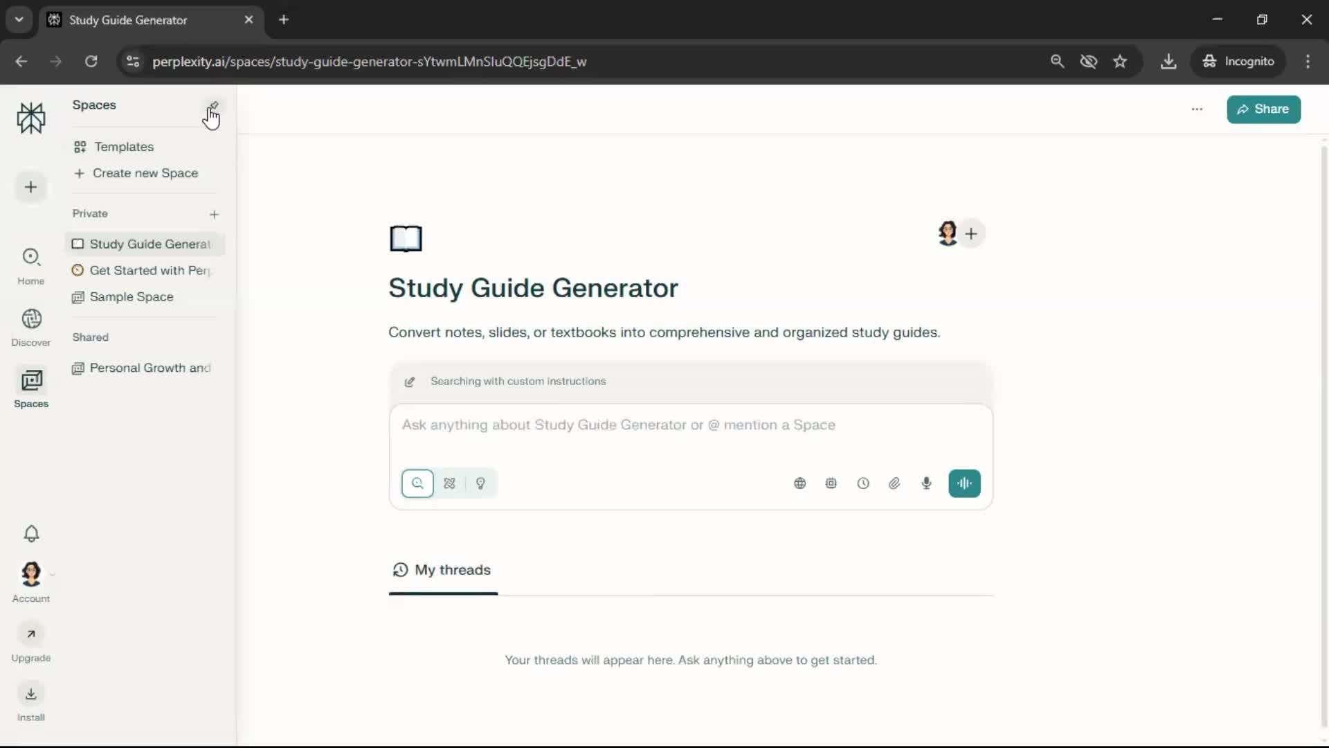 General browsing screenshot