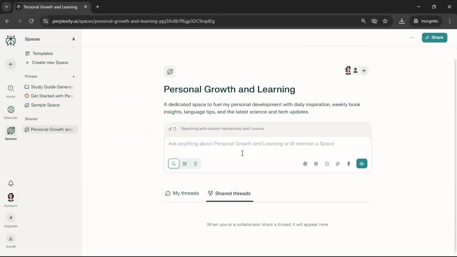 General browsing screenshot