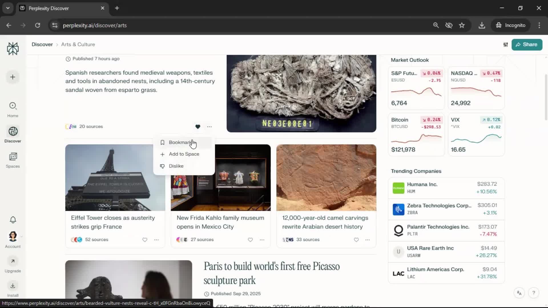 General browsing screenshot