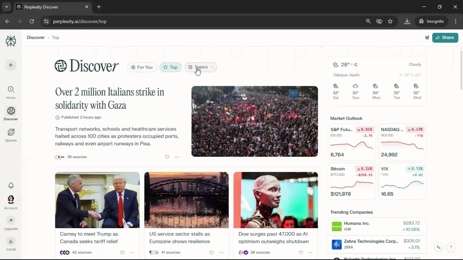 General browsing screenshot