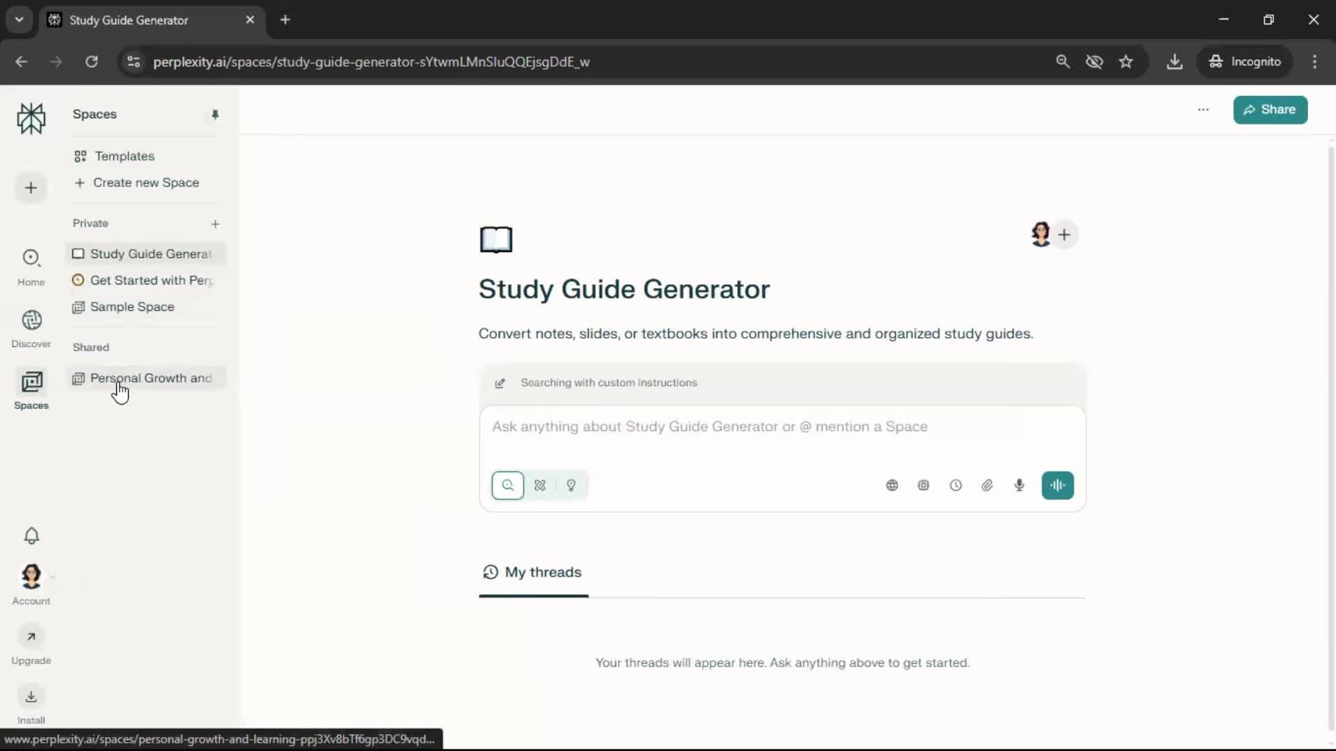 General browsing screenshot
