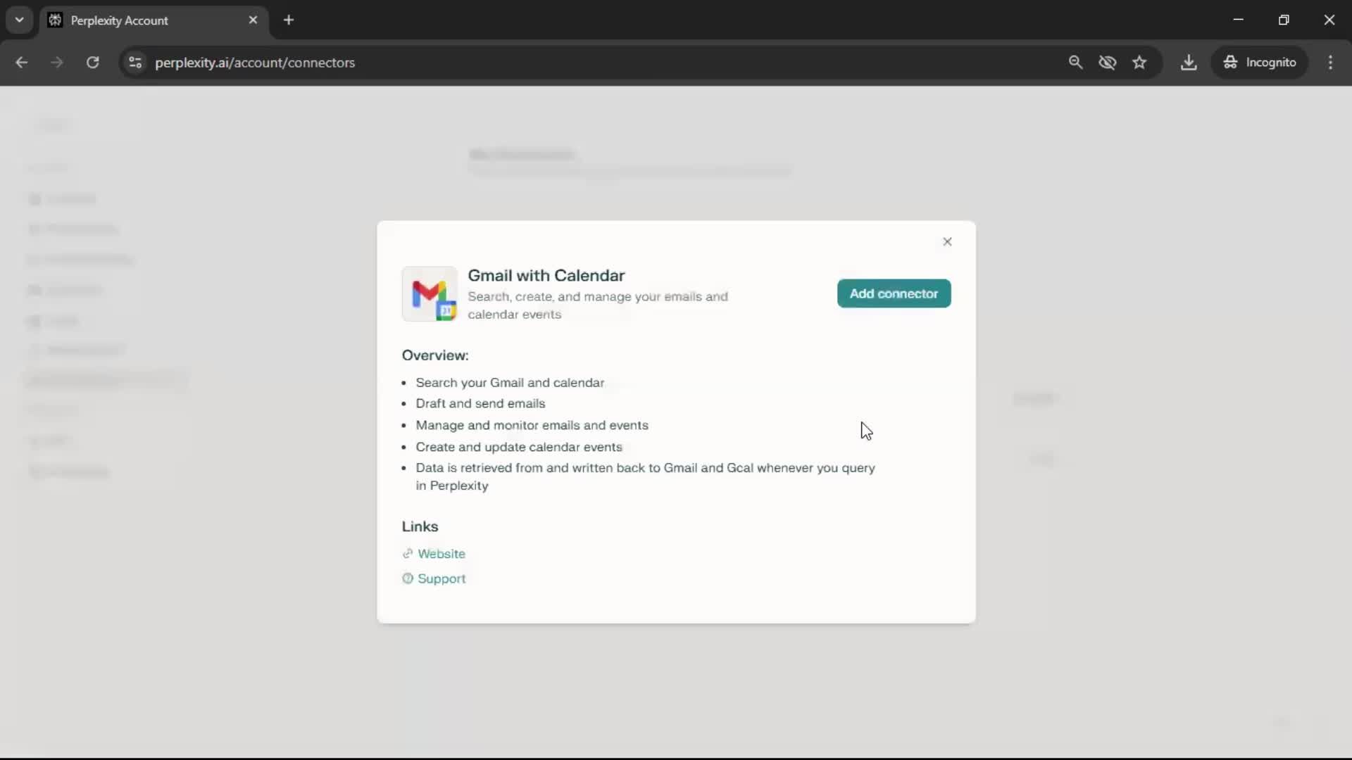 General browsing screenshot