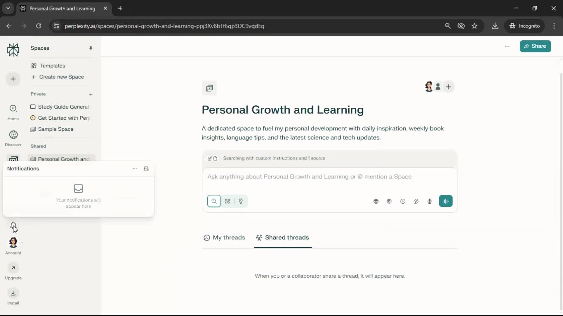 General browsing screenshot
