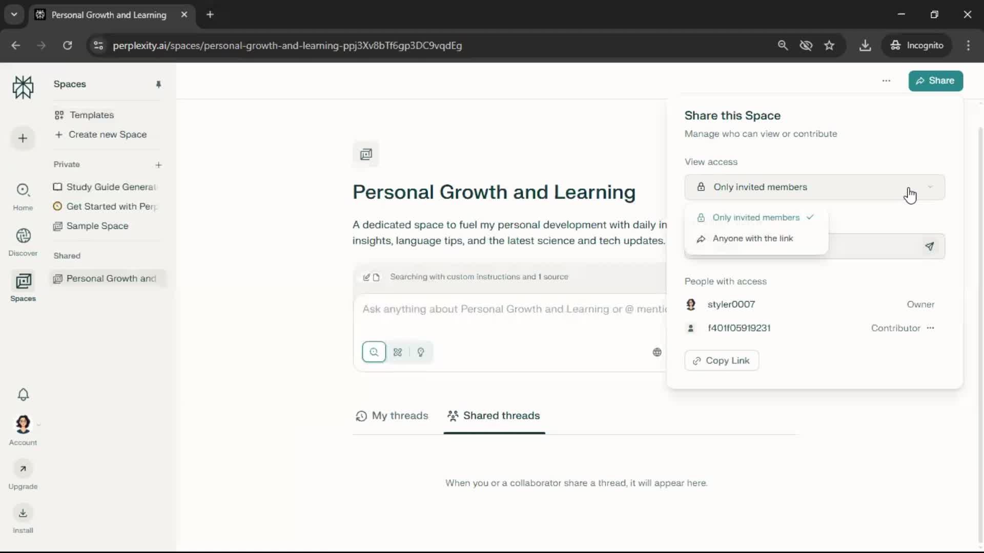 General browsing screenshot