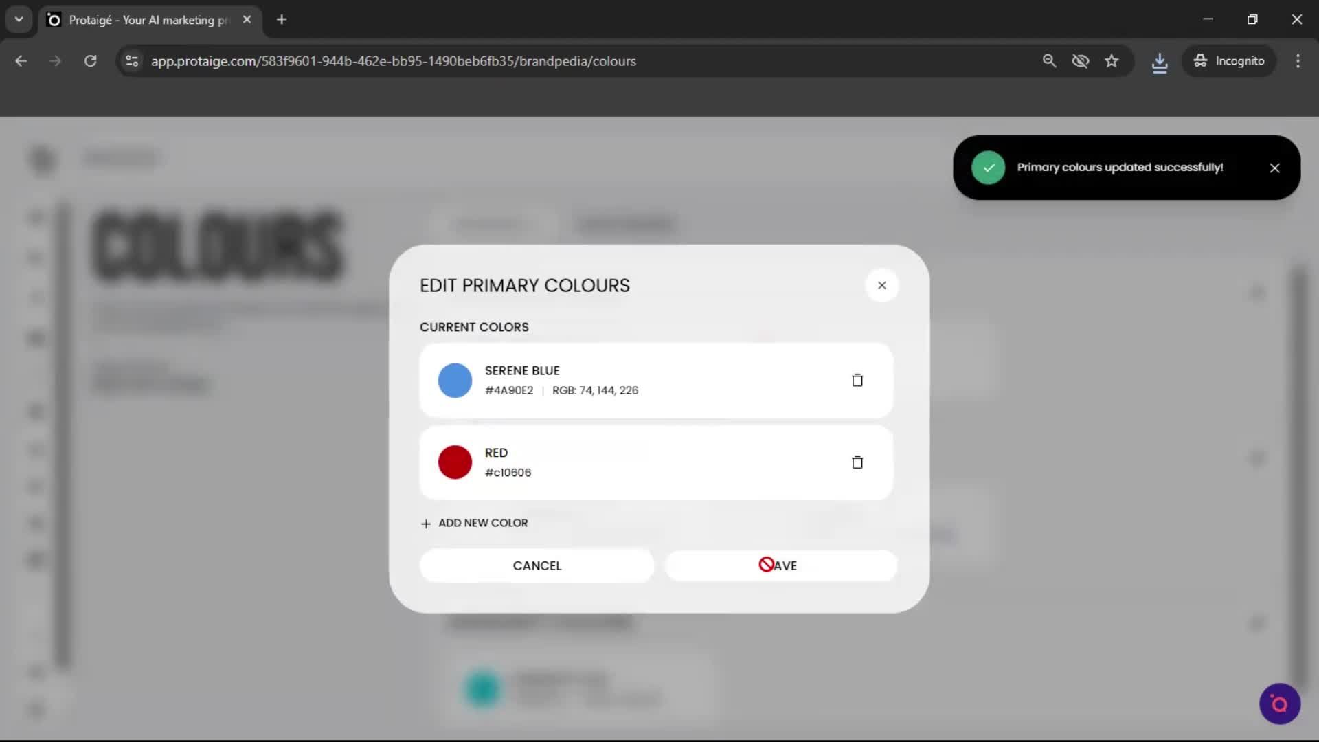 General browsing screenshot