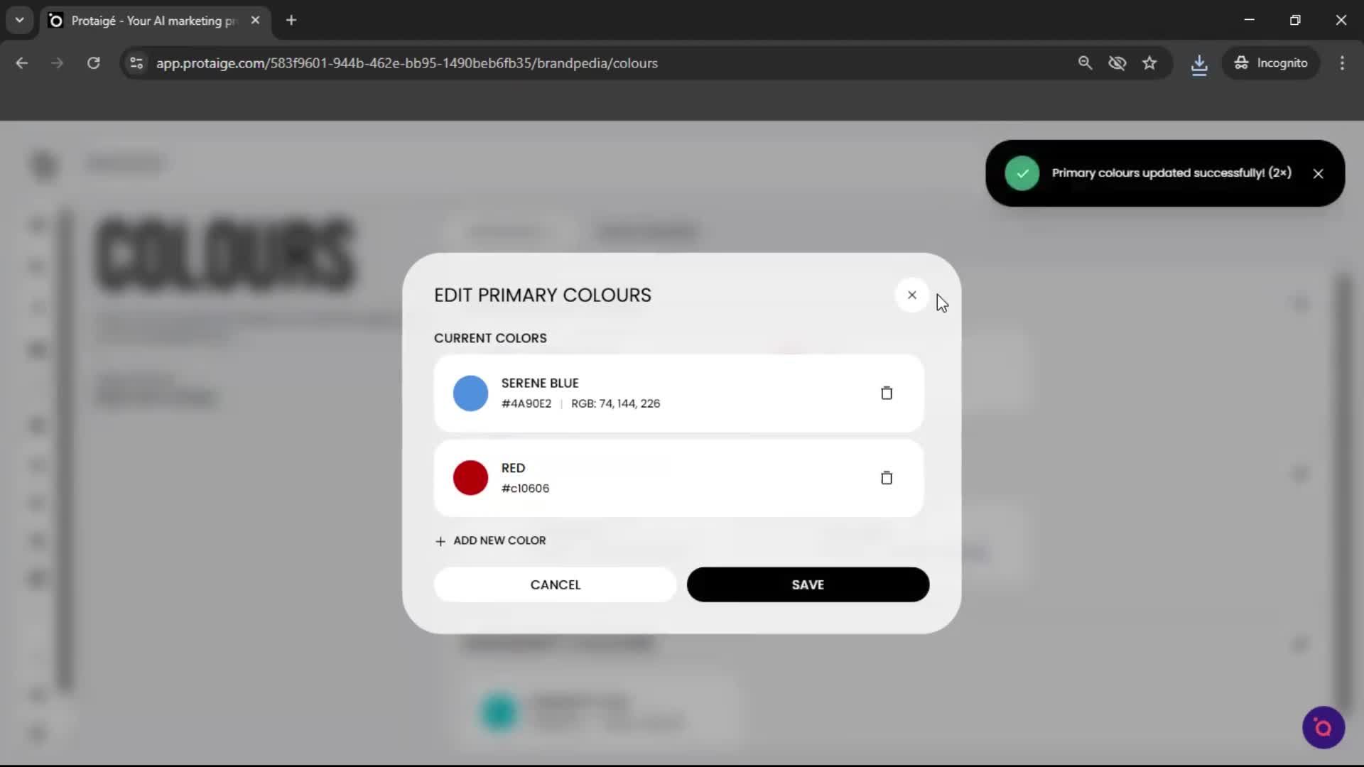 General browsing screenshot