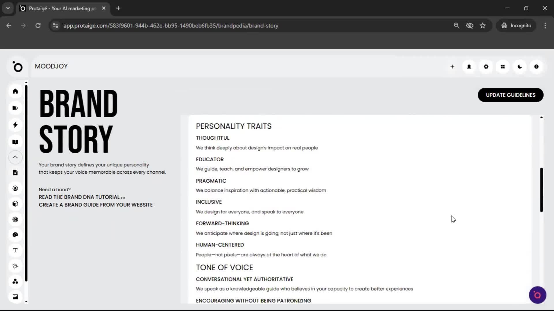 General browsing screenshot