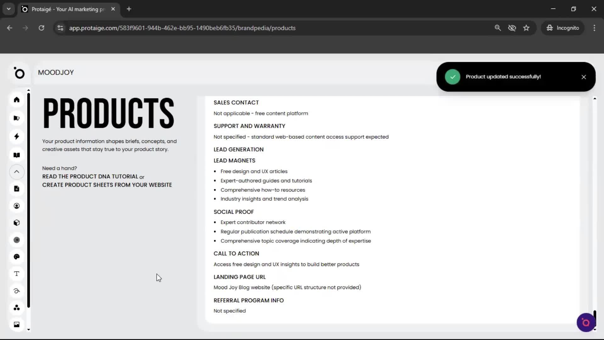 General browsing screenshot