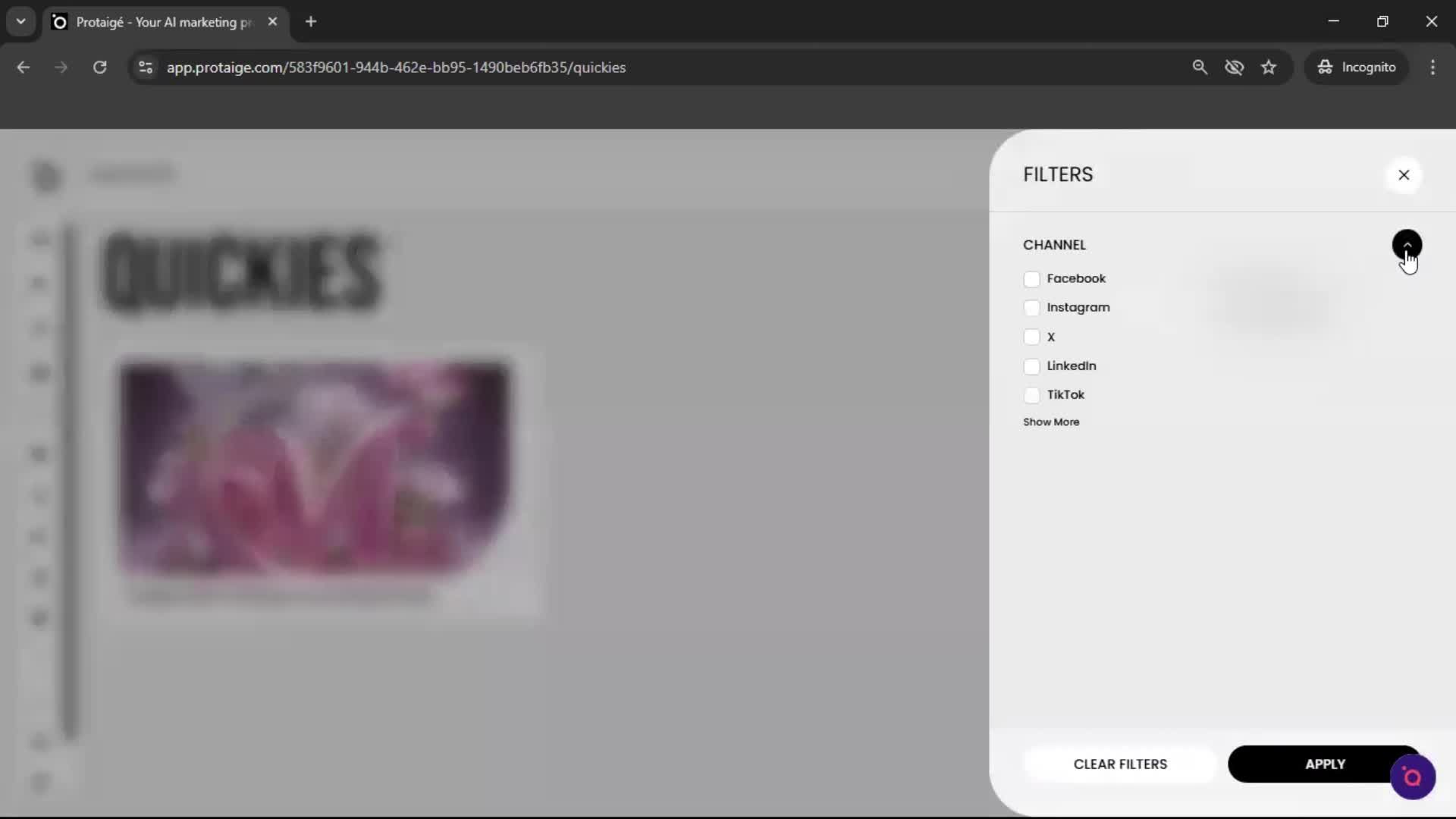 General browsing screenshot