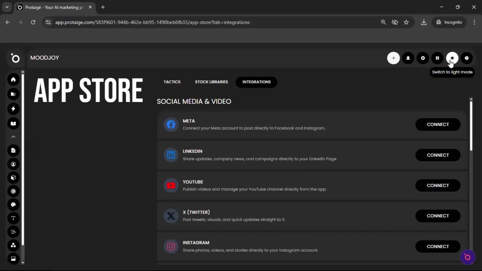 General browsing screenshot