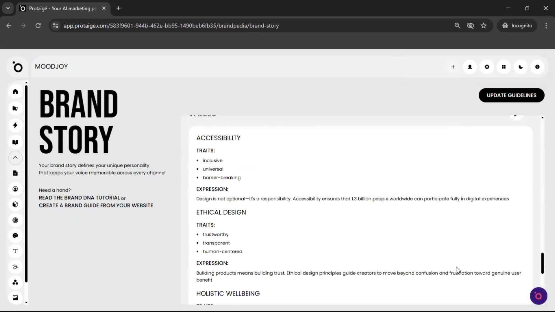 General browsing screenshot
