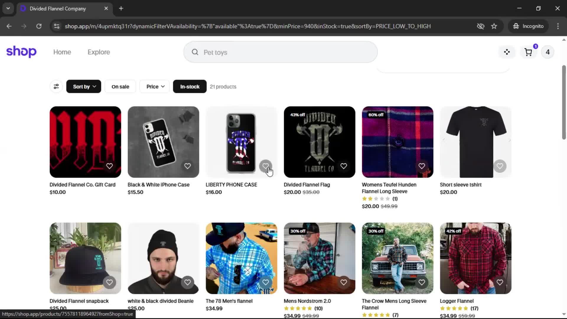 General browsing screenshot