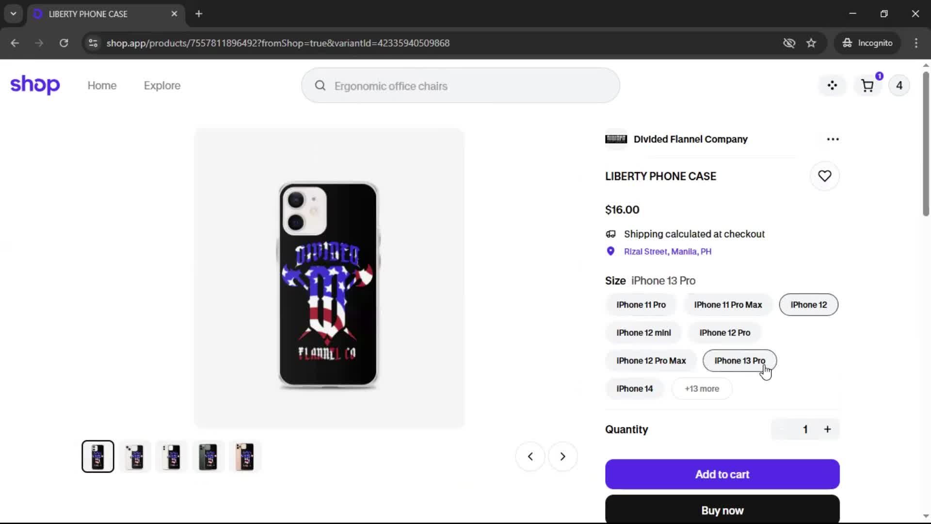 General browsing screenshot