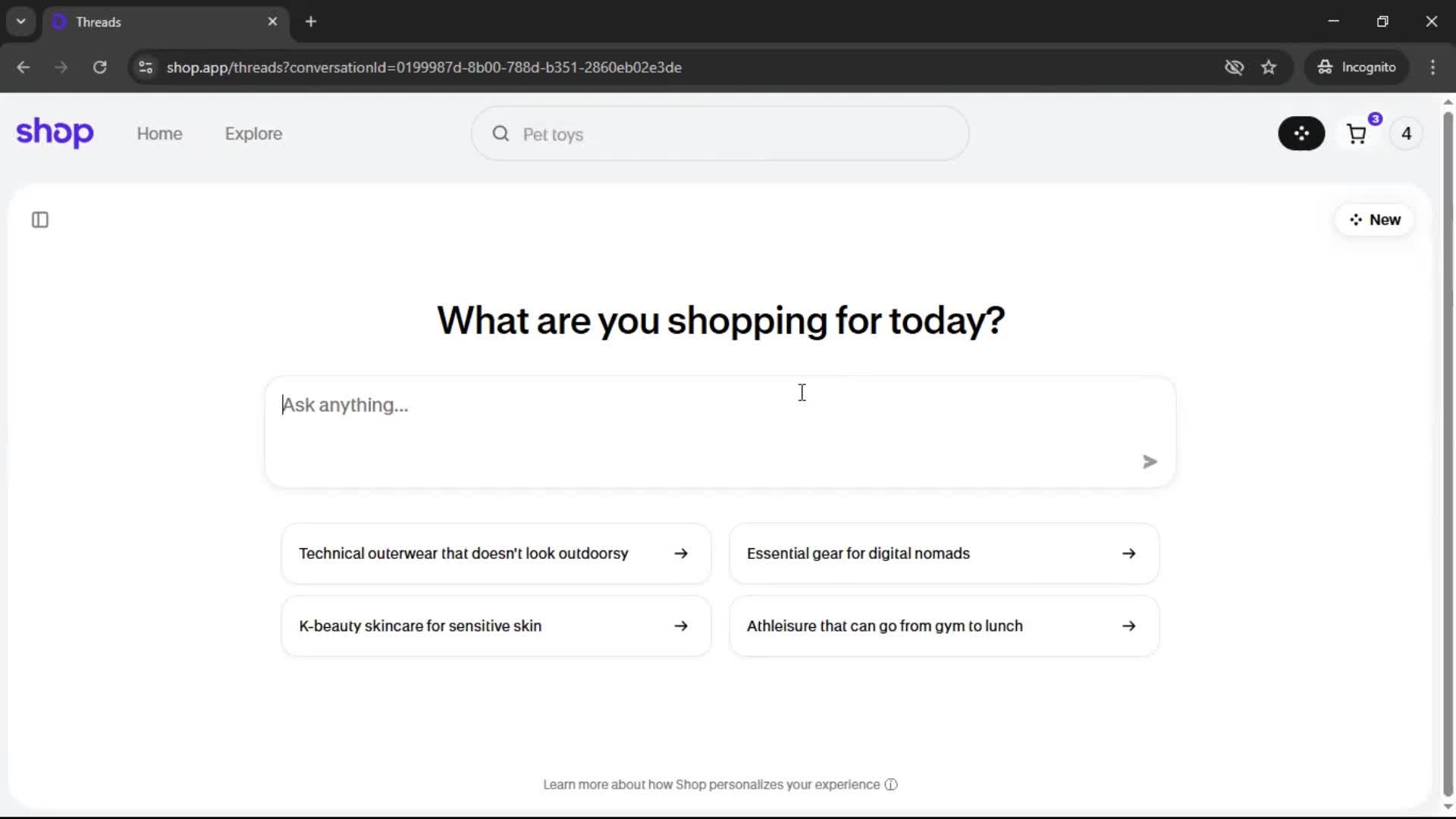 General browsing screenshot