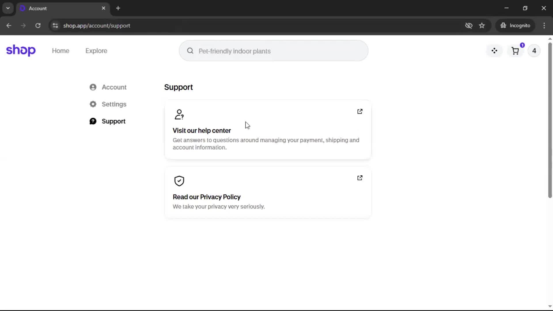 General browsing screenshot