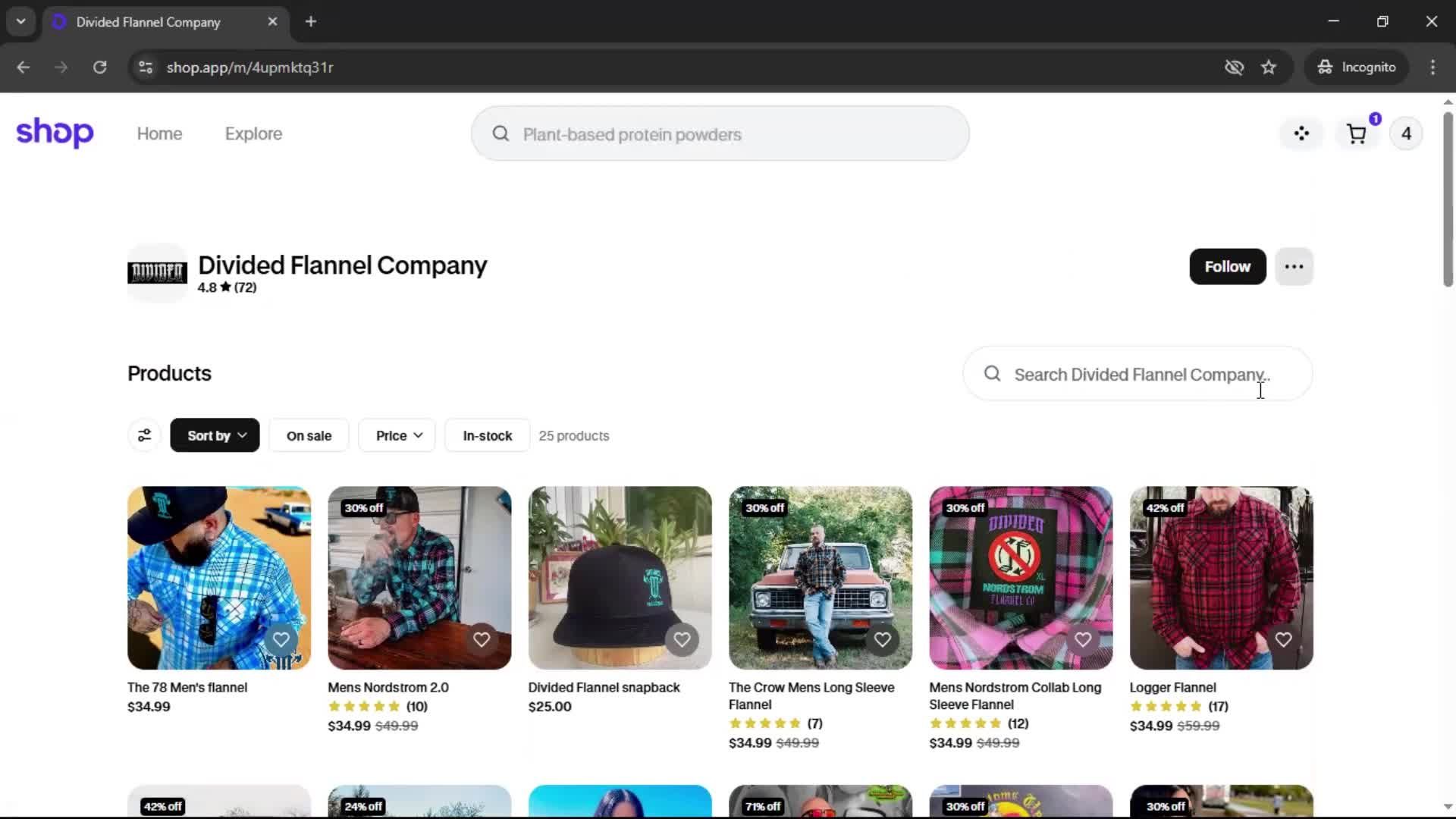 General browsing screenshot