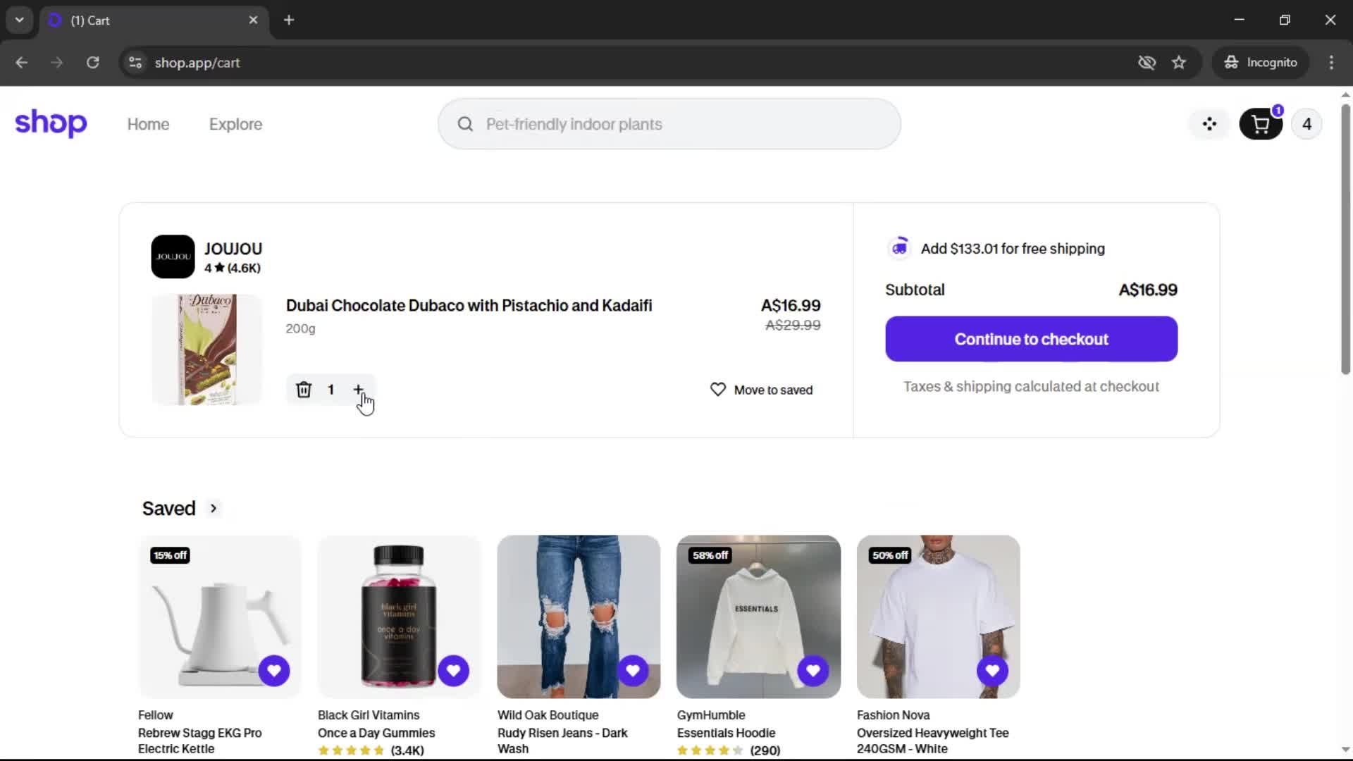 General browsing screenshot