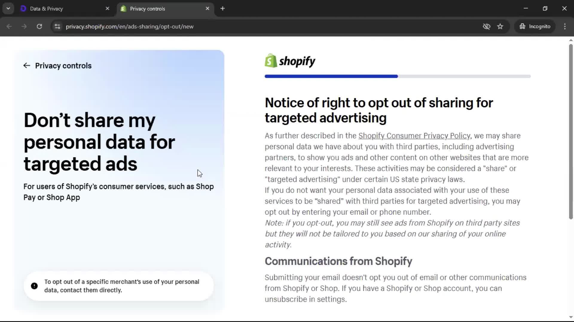 General browsing screenshot
